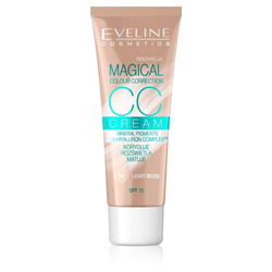 Eveline Magical Colour Correction CC Cream foundation 50 Light Beige SPF15 30ml