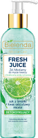 Fresh Juice detoksikuojantis micelinis gelis su citrusiniu vandeniu Laima 190g