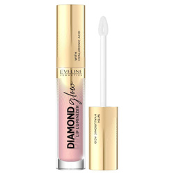 Eveline Diamond Glow Lip Luminizer lūpų blizgis su hialurono rūgštimi 03 Caramel Ice Cream 4,5ml