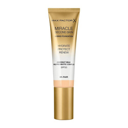 Miracle Second Skin Hybrid Foundation drėkinamasis makiažo pagrindas su apsauga nuo saulės 01 Fair 30ml