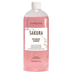 Inebrya Sakura Atkuriamasis plaukus stiprinantis šampūnas 1000ml