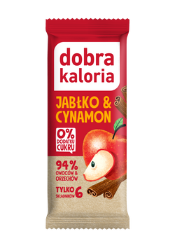 Geros kalorijos Apple & cinamono batonėlis 35g