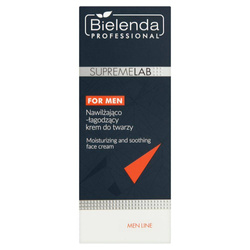 BIELENDA PROFESSIONAL SupremeLab Men Line drėkinamasis ir raminamasis veido kremas 50ml