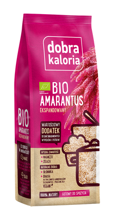 Geros kalorijos BIO Amarantas išplėstas 120g