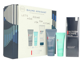 BIOTHERM_SET Homme Aquapower Advanced Gel 75ml + Basics Line skutimosi putos 50ml + Basics Line Cleanser 40ml