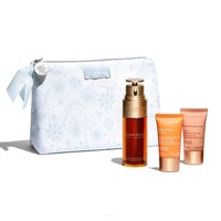 CLARINS Dvigubas serumas 50ml + Extra-Firming Jour 15ml + Extra-Firming Nuit 15ml + kosmetinė