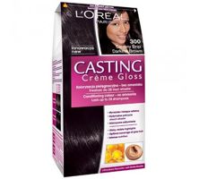 Casting Creme Gloss plaukų dažai Chatain Fonce 300 Tamsiai rudi