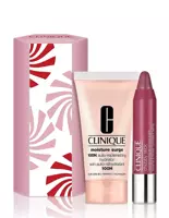 Clinique Merry Moisture Moisture Surge 100H savaime atsinaujinantis drėkiklis 30ml + lūpų lipdukas Chubby Stick Lip Super Strawberry 1,2g