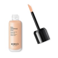 KIKO Milano Pilnai dengiantis 2-In-1 makiažo pagrindas ir maskuoklis 2in1 Warm Rose 01 25ml