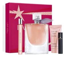 LANCOME La Vie Est Belle EDP 100ml + 10ml + kūno losjonas 50ml + blakstienų tušas Volume Hypnose 01 Noir Hypnotic 2ml