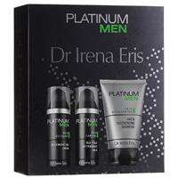 Platinum Men rinkinys drėkinamasis balzamas po skutimosi 50ml + regeneruojantis veido kremas dienai ir nakčiai 50ml + plaukus tirštinantis šampūnas 125ml