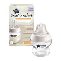 TOMMEE TIPPEE_Closer To Nature Maitinimo buteliukas 150ml su silikoniniu žinduku, laisvai tekančiu 0m+