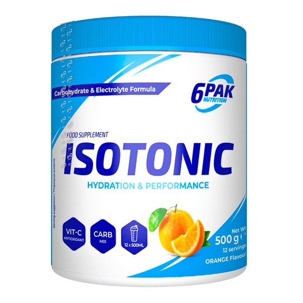 6PAK Isotonic 500g apelsinų skonio