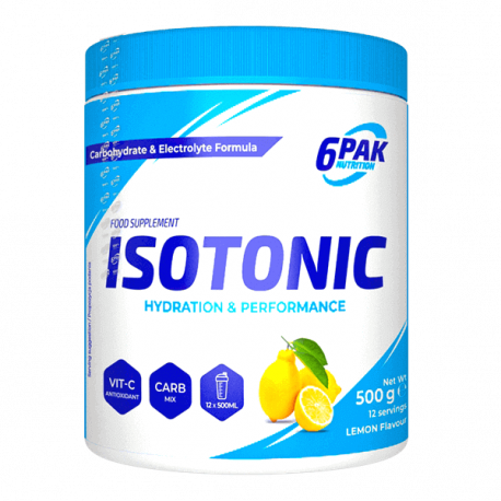 6PAK Isotonic 500g su citrinų skoniu