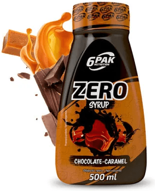 6PAK Zero sirupas 500 ml šokolado ir karamelės skonio