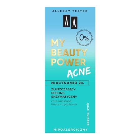 AA My Beauty Power Aknės eksfoliuojantis fermentinis šveitiklis 40ml