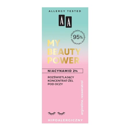 AA My Beauty Power Niacinamide 2% šviesinantis koncentratas-stiprintuvas akių gelis 15ml