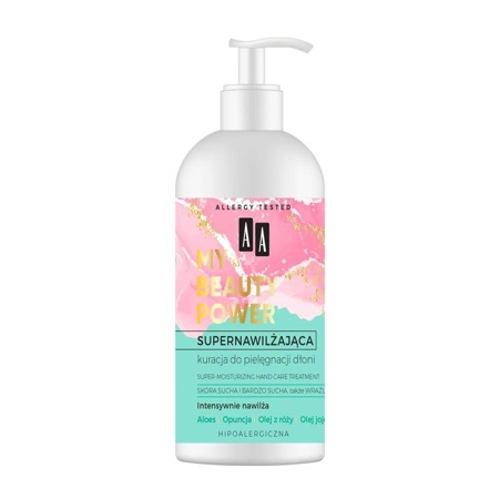 AA My Beauty Power itin drėkinanti rankų priemonė Opuntia + Aloe Vera 275ml