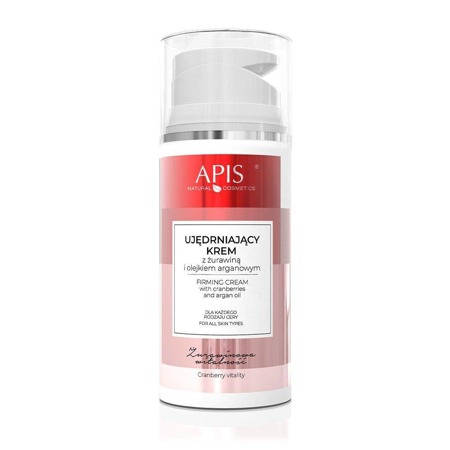 APIS Cranberry Vitality stangrinamasis veido kremas su spanguolėmis visų tipų odai 100ml