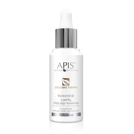 APIS Exclusive Terapis skaistinantis koncentratas su perlais, auksiniais dumbliais ir ikrais 30ml