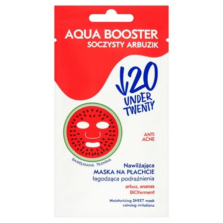 Anti Acne Aqua Booster nawilżająca maska na płachcie łagodząca podrażnienia