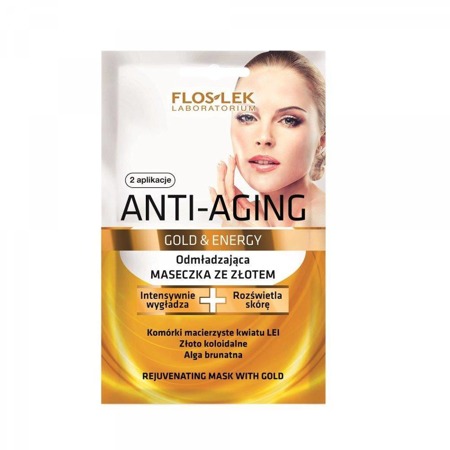 Anti-Aging Gold & Energy atjauninanti kaukė su auksu 2x5ml