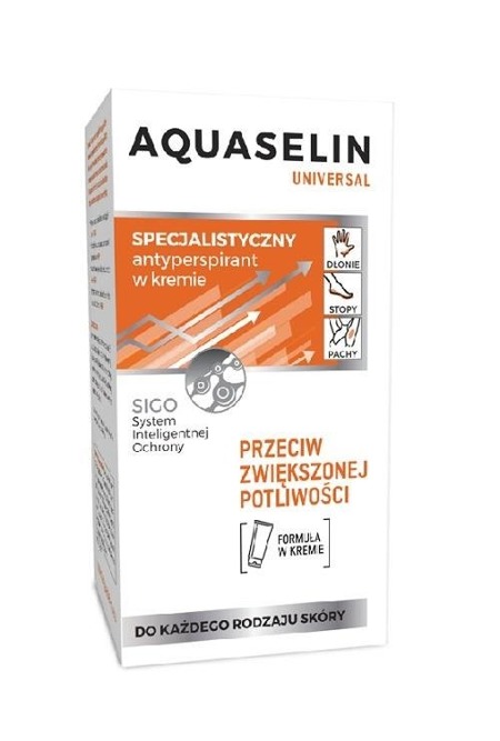 Aquaselin Universal Specialist Cream Anti-Perspirant specjalistyczny antiperspirant w kremie przeciw zwiększonej potliwości