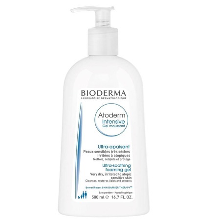 Atoderm Intensive Gel Moussant riebalus valantis kūno gelis 500ml