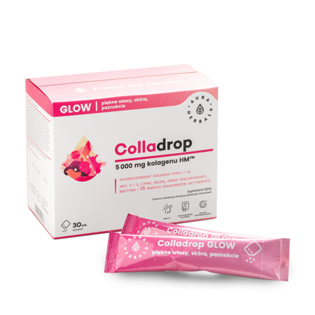 Aura Herbals Colladrop Glow Jūrų kolagenas 5000 mg 30 paketėlių