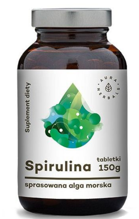 Aura Herbals Spirulina 150g 600 tablečių