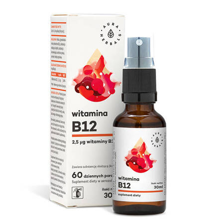 Aura Herbals Vitamin B12 Forte 30 ml aerozolio