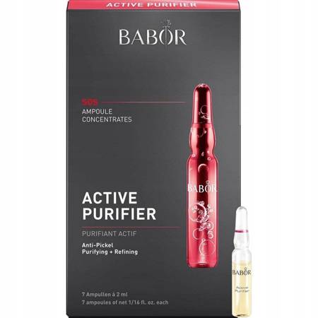 BABOR_Active Purifier Ampoule Concentrates veido kapsulės valomosios & rafinuojamosios 7x2ml