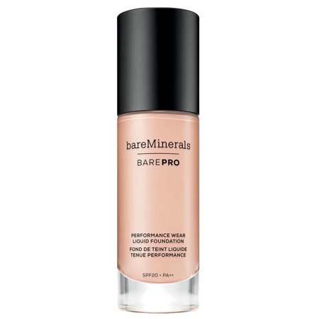 BAREMINERALS BarePro Performance Wear Liquid Foundation SPF20 skystas makiažo pagrindas 0,5 Porcelian 30ml