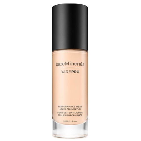 BAREMINERALS BarePro Performance Wear skystas makiažo pagrindas SPF20 skystas makiažo pagrindas 01 Fair 30ml