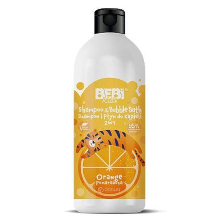 BARWA Bebi Kids Šampūnas ir kempinėlė 2w1 Orange 500ml