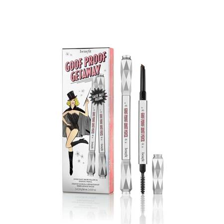 BENEFIT_SET Goof Proof Getaway Brow Pencil Duo Set antakių pieštukas 3 Warm Light Brown 2x0.34g