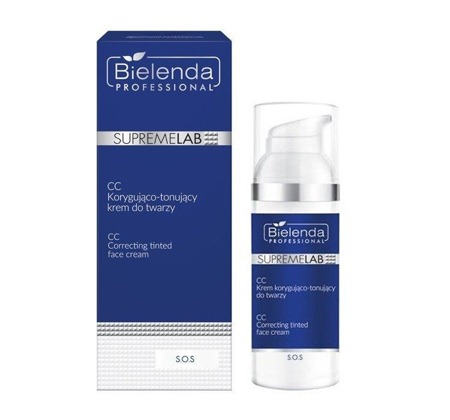 BIELENDA PROFESSIONAL SupremeLab S.O.S koreguojamasis tonizuojantis CC veido kremas 50ml