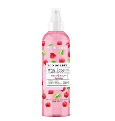 BIELENDA_Eco Sorbet nawilżająco-kojący tonik w mgiełce Malina 200ml