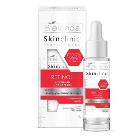 BIELENDA_Skin Clinic Professional Retinolio liftinguojantis ir restruktūrizuojantis serumas 30ml