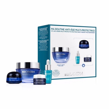 BIOTHERM Anti-Aging Multi-Protective Routine Blue Therapy Multidefender Cream SPF25 50ml + naktinis 15ml + akių 5ml + serumas 7ml