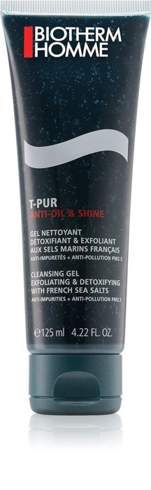 BIOTHERM T-Pur Anti - Oil & Shine valomasis gelis, šveičiantis ir detoksikuojantis 125ml