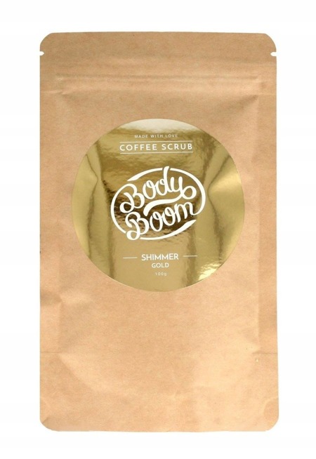 BODY BOOM Kavos šveitiklis Shimmer Gold 100g