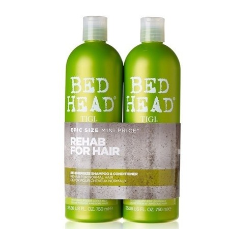 Bed Head Urban Antidotes Re-Energize kondicionierius 750ml + šampūnas 750ml