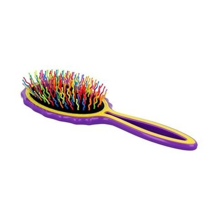 Big Handy Hair Brush didelis plaukų šepetys Violetinė-Geltona