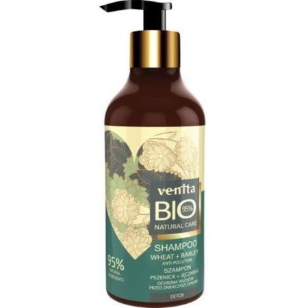 Bio Natural Care Detoksikuojantis plaukų šampūnas nuo taršos Kviečiai ir miežiai 400ml