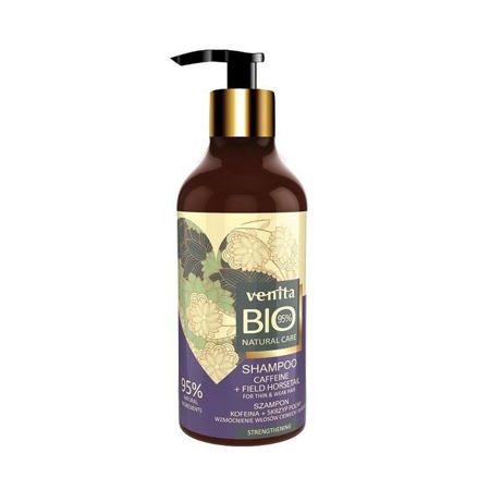 Bio Natural Care Stiprinamasis plaukų šampūnas su kofeinu ir pakalnutėmis 400ml