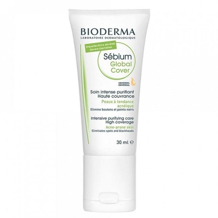 Bioderma Sebium Global Cover intensyvi valomoji priežiūros priemonė 30ml