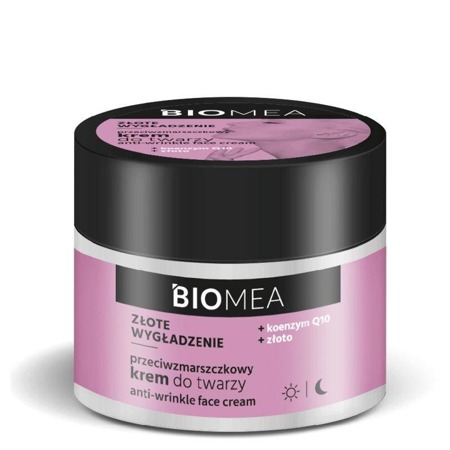 Biomea kremas nuo raukšlių dienai ir nakčiai Golden Smoothing Face Cream 50ml