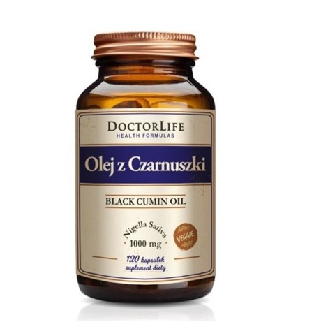 Black Cumin Oil oil oil z czarnuszki 1000mg suplement diety 120 kapsułek