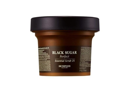 Black Sugar Perfect Essential Scrub 2X veido šveitiklis su nerafinuotu cukranendrių cukrumi 210g